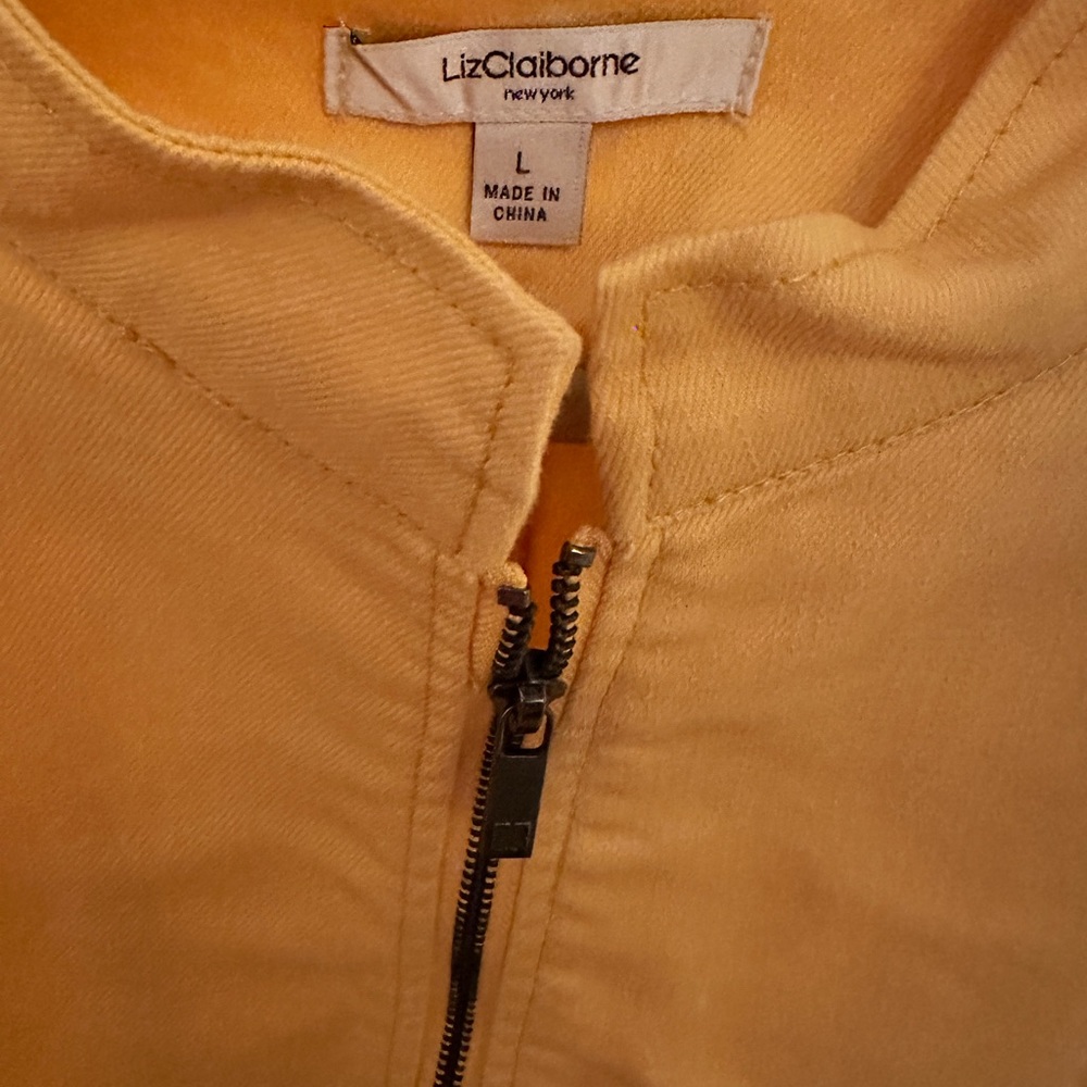 🐥 SOLD!!! 🐥 Liz Claiborne Sunflower Jean Jacket-NWOT - Picture 3 of 3